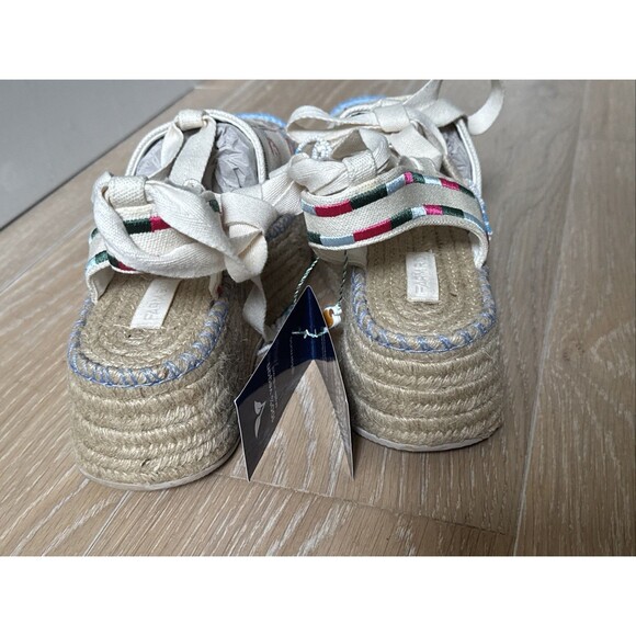 NWT Farm Rio Size 11 Paradise Bead Embellish Espadrille Platform $260 NEW - Picture 8 of 14
